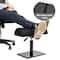 Mind Reader Foot Rest, Under Desk, Ergonomic, Hydraulic Height Adjustable, Ottoman, Office, Foam, Black